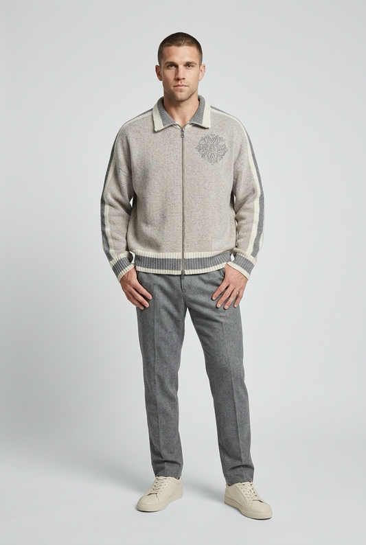 Zip Knit Jacket — Monogram