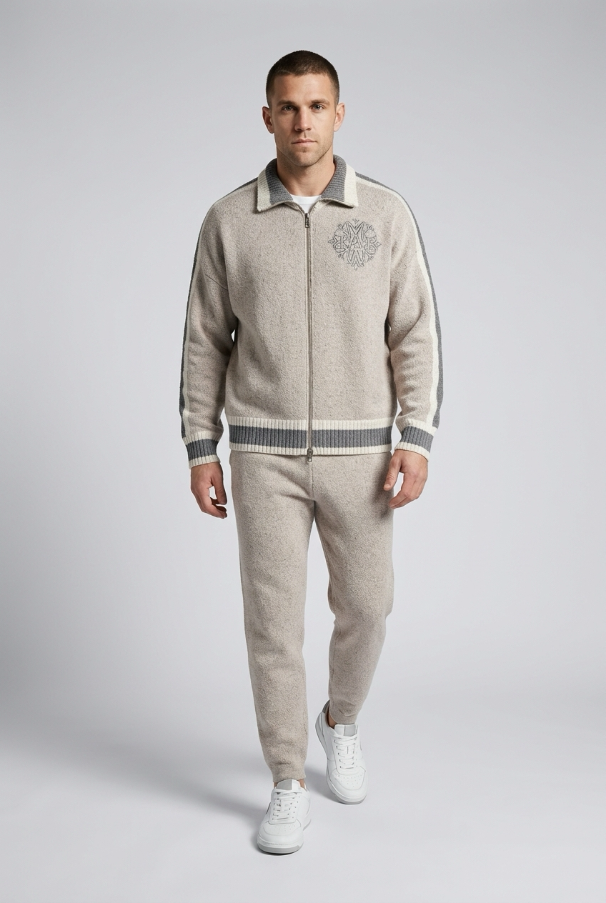 Zip Knit Jacket — Monogram