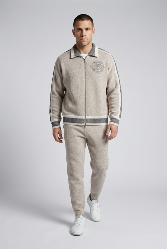 Zip Knit Jacket — Monogram